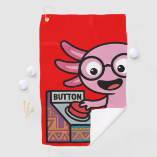 Süße ich Axolotl Fragen aztekisch Oh Nein roter Kn Golfhandtuch