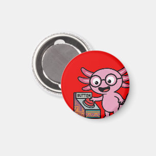 Süße ich Axolotl Fragen aztekisch Oh Nein roter Kn Magnet