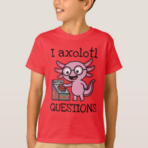 Süße ich Axolotl Fragen aztekisch Oh Nein roter Kn T-Shirt