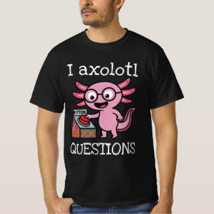 Süße ich Axolotl Fragen aztekisch Oh Nein roter Kn T-Shirt