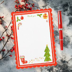 Süße Icons Weihnachtsfeiertage INDIVIDUELL Persona Dankeskarte