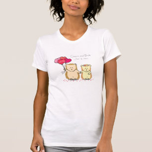 Süße Igel mit Ballons, frisch vermähltes Paar T-Shirt