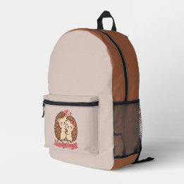 Süße Igelumarmungen Bedruckter Rucksack