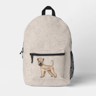 Süße Illustration eines Soft-Coated Wheaten Terrie Bedruckter Rucksack