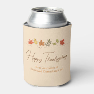 Süße individuelle Happy-Thanksgiving-Blätter-Party Dosenkühler