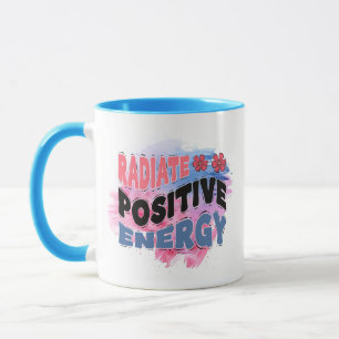 Süße inspirierende Wortkunst positiv  Tasse