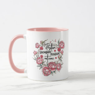 Süße inspirierende Wortkunst positive Gedanken Tasse