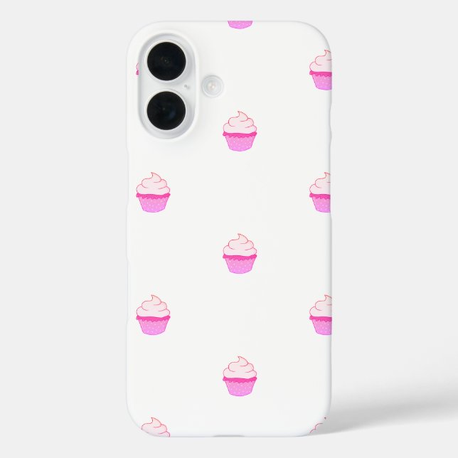 Süße iPhone-Hülle mit rosa Cupcake  iPhone 16 Hülle (Rückseite)