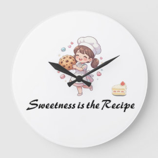 SÜSSE IST DAS REZEPT SÜßES ANIME GROßE WANDUHR