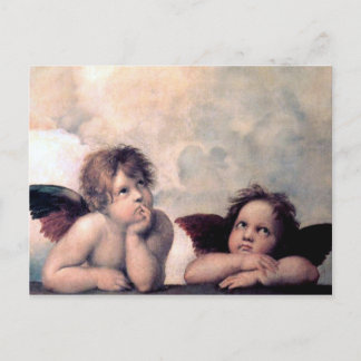 Süße italienische Engel Meisterwerk der Renaissanc Postkarte