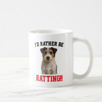 Süße Jack Russell 'Ich bin lieber RATTING' Tasse