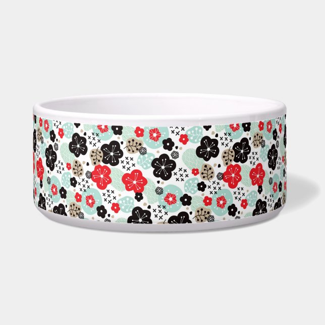 Süße japanische Musterdesigns Napf (Vorderseite)