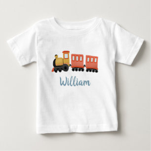 Süße Jungen Zug Reise Transport Baby T-shirt