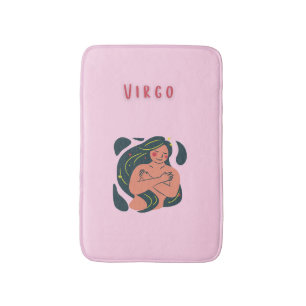 Süße Jungfrau, Sternzeichen, Sternzeichen Druck Badematte