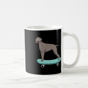 Süße Jungs Skateboarding-Geschenk Weimaraner Weim Kaffeetasse