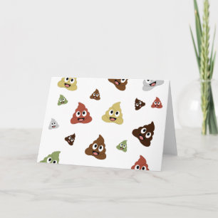 Süße Kacka-Emoji lustige Geschenkideen Karte