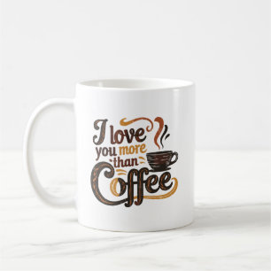 Süße Kaffee-Liebe-Wortkunst Kaffeetasse