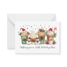 Süße Kaffee-Weihnachts-Geschenkkartenhalter für Le