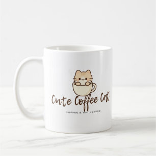 Süße Kaffeekatze – Lustiges Kaffeeliebhaber-Katze- Kaffeetasse