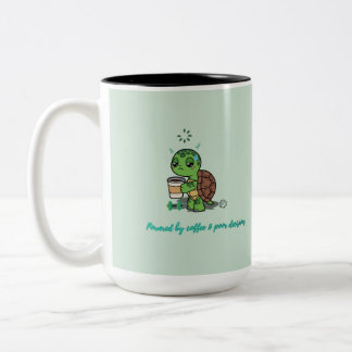 Süße Kaffeeschildkröten-Tasse Zweifarbige Tasse