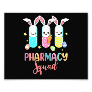 Süße Kaninchen Apotheke Team Krankenschwester Hase Fotodruck