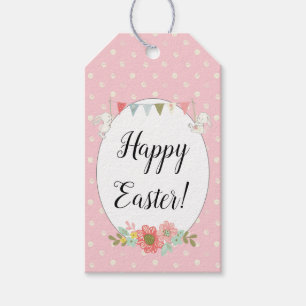 Süße Kaninchen Frohe Ostern Geschenkanhänger