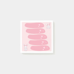 Süße Kaninchen-Haftnotizen Post-it Klebezettel