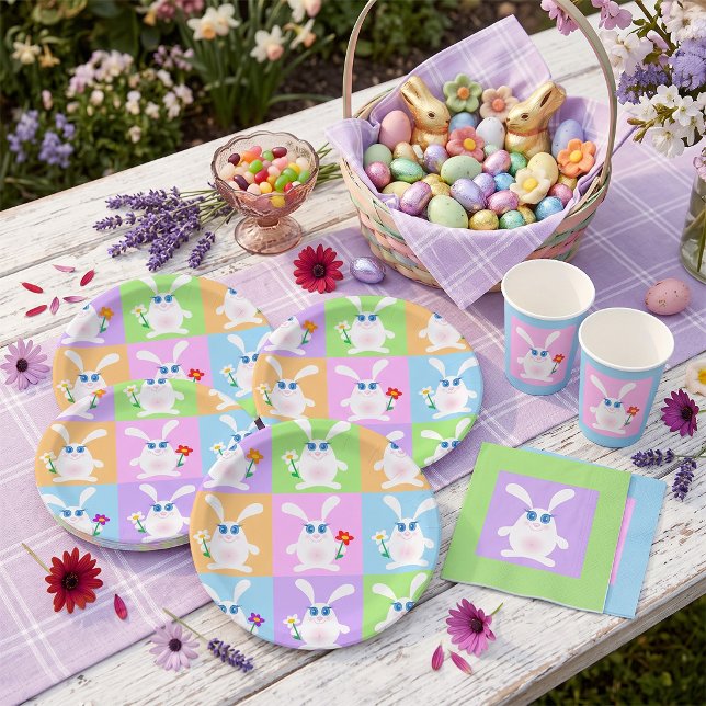 Süße Kaninchen Pappteller (Von Creator hochgeladen)