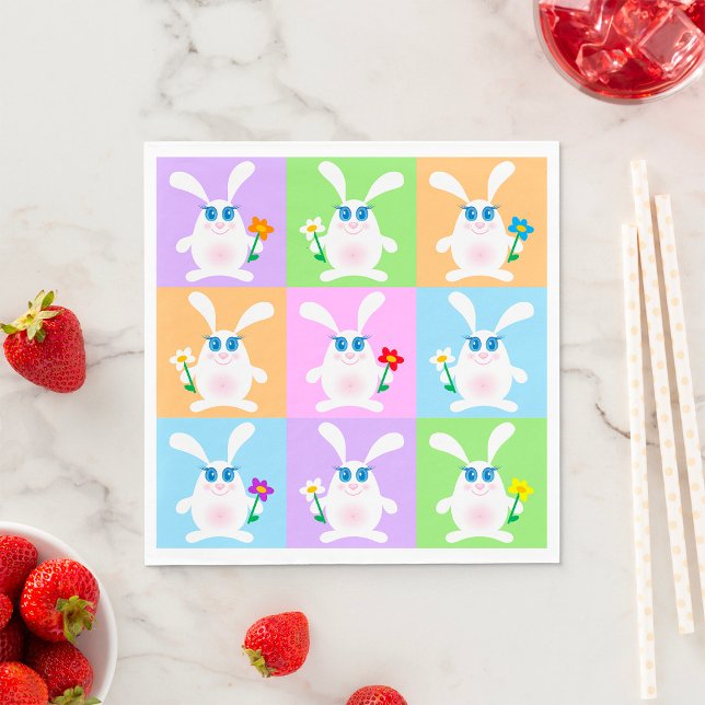 Süße Kaninchen Serviette (Von Creator hochgeladen)