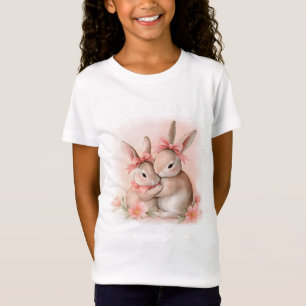 Süße Kaninchen Umarmen T-Shirt