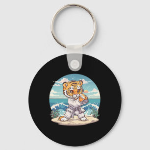 Süße Karate Tiger Kickboxen Taekwondo Jiu-jitsu T Schlüsselanhänger