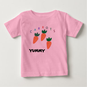 Süße Karotten Baby Rosa Sommer T-shirt