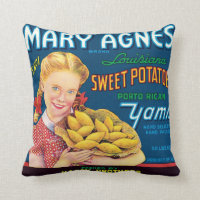 Süße Kartoffel-Vintager Aufkleber Marys Agnes