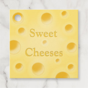"Süße Käse" Freche Käsescheibe Personalisiert Geschenkanhänger