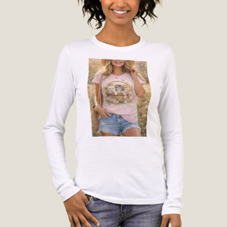 Süße Kätzchen Blumen Grafik Mädchen T-Shirt Tri-Blend Shirt