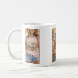 Süße Kätzchen Blumen Grafik Mädchen Tasse