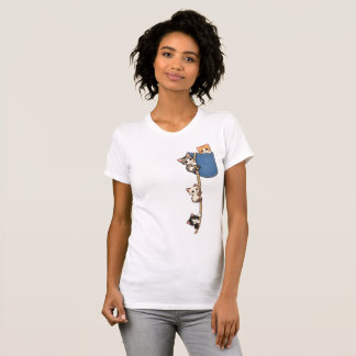 Süße Kätzchen, die ein Seil erklimmen – Zum Dahins T-Shirt