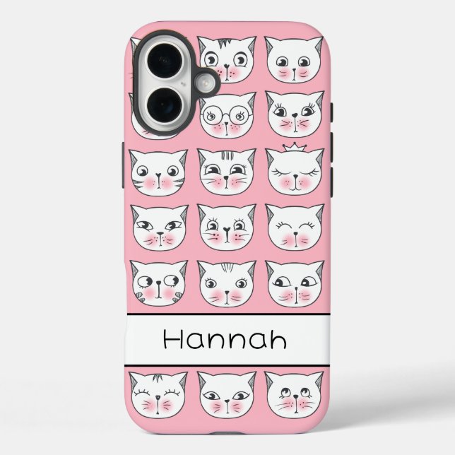 Süße Kätzchen iPhone 16 Plus Hülle (Rückseite)