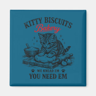 Süße Kätzchen Kekse Bäckerei vintage  Magnet