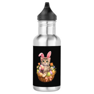 Süße Kätzchen Liebhaber Frohe Ostern Katze Edelstahlflasche