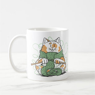 Süße Kätzchen Strick Handwerk Handarbeiten Garn Li Kaffeetasse