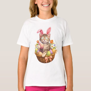 Süße Kätzchenliebhaber Frohe Ostern Katze T-Shirt