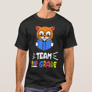 Süße Katze 2. Klasse Lesebuch Lehrer und Schüler T-Shirt
