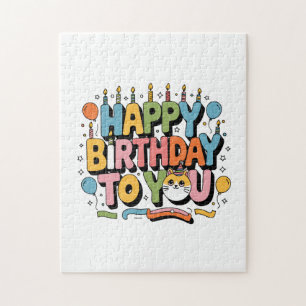 Süße Katze Alles Gute zum Geburtstag