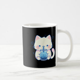 Süße Katze Boba Japanisches Kawaii Ästhetik Anime Kaffeetasse