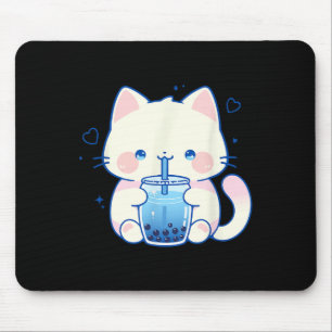 Süße Katze Boba Japanisches niedliches ästhetische Mousepad