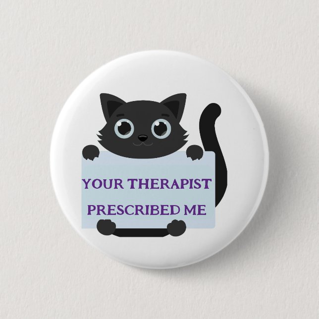 Süße Katze  Button (Vorderseite)