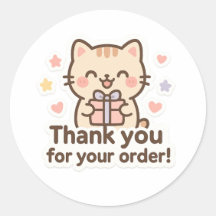 Süße Katze Danke Sticker