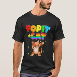 Süße Katze für Kinder zum Poppen, niedliches Haust T-Shirt