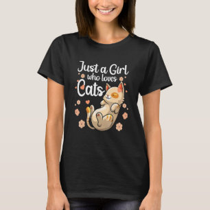 Süße Katze für Mädchen Frauen Kinder Kitty Lady T-Shirt